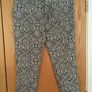 Soft Jacquard Trousers Black & White Damask 18 Image 3