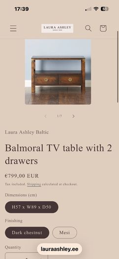 Laura ashley tv stand