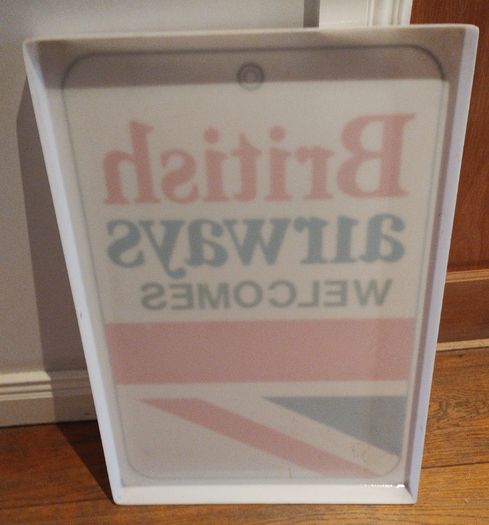 Vintage British Airways welcome sign (26097)