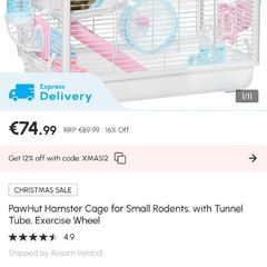 hamster cage set