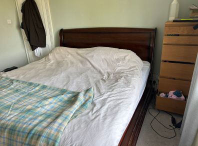 Mahogany Sleigh Bed