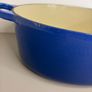 Vintage Le Creuset Cast Iron Oval Casserole Dish Size 29 4.7 Litre - Dark Blue Navy Dutch Oven Pot Image 9