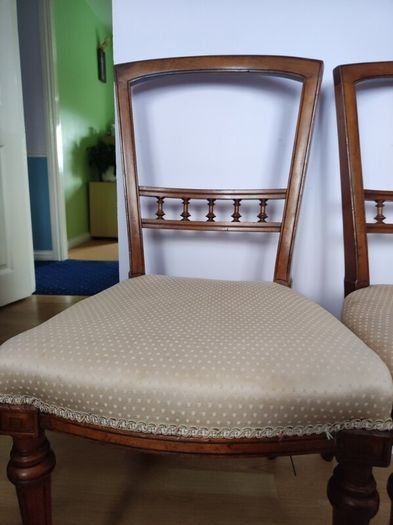 Two wooden chairs