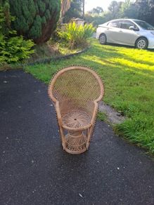 Child wicker stand armchair postage possible