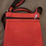 Red Leather Multi-Zip Crossbody Bag Image 4