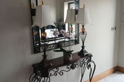 Mindy browne Hall table and matching mirror set  Pristine