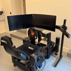 Professional Racing Sim Rig - Qubic QS-220 Motion, Simucube, Heusinkveld