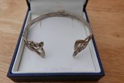 Vintage Sterling Silver 925 Celtic Knot Torc Bangle 13,9g