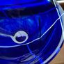 Pair of Kosta Boda Swedish blue glass bowls Image 5