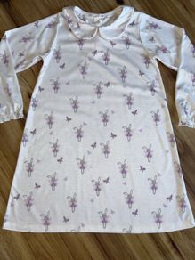 Next cream bunny nightdress age 9