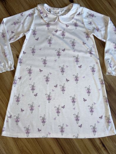 Next cream bunny nightdress age 9