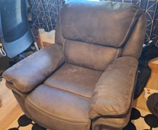 Grey Manual Recliner Armchair