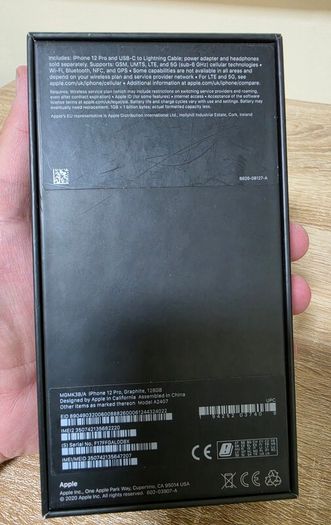 Apple iPhone 12 Pro empty box