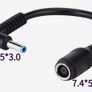 HP 65W laptop battery charger- 2 charging tips Image 4
