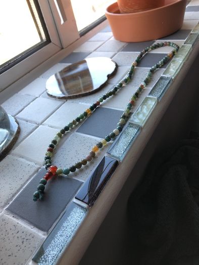 Natural Agate prayer beads