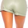Paperbag Lederlook-Shorts leatherlook size s sm Image 2