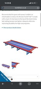 Gymnastics tumbl track trampoline 4,5meter