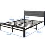 King Size Bed Frame Upholstered Platform Bed Image 8