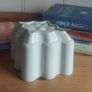 Fabulous Antique Highly Collectable Edwardian Art Deco Ironstone Jelly/Blancmange Mould, by Shelley, in the French (Diamond) Shape, Size 2, Circa 1904 to 1922, Excellent Condition Image 2
