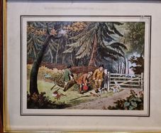 print: Bagging (Victorian hunting scene)
