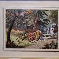 print: Bagging (Victorian hunting scene)
