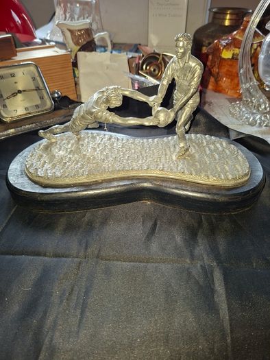 Large GAA Football Block Down Pewter Sculptor, Postage Available or Collection