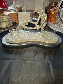 Large GAA Football Block Down Pewter Sculptor, Postage Available or Collection