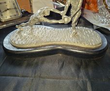 Large GAA Football Block Down Pewter Sculptor, Postage Available or Collection