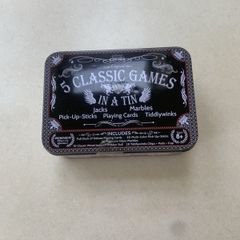 5 classic games in a tin