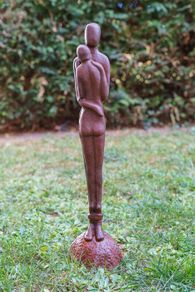 Iron Love Couple Garden Sculpture  Antique Style  67cm