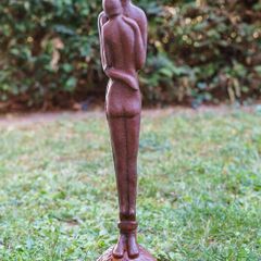 Iron Love Couple Garden Sculpture  Antique Style  67cm