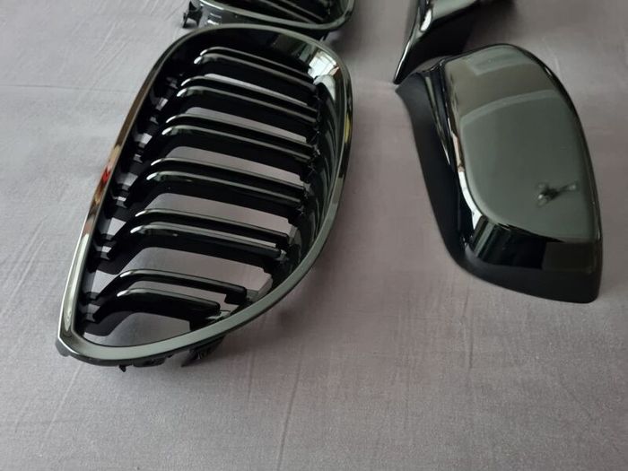 BMW 5 Series E60 E61 Kidney Grilles & Mirror Covers Set Brand New