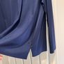 Navy silk-mix long-sleeve blouse (U.K. 10) Image 2