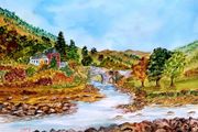 meeting of the waters watercolour
