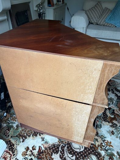 Vintage Mahogany TV Corner Cabinet