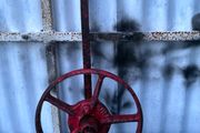 Vintage plough wheel