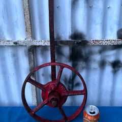 Vintage plough wheel