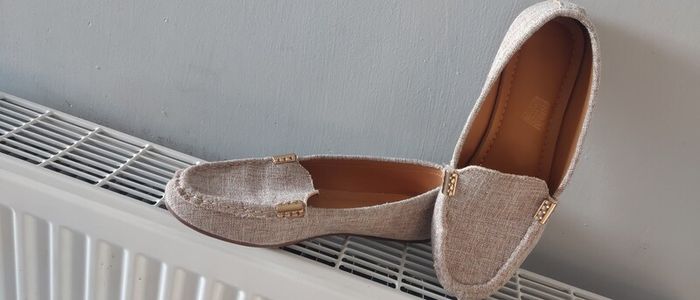 linen look flat loafers size EU 36