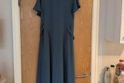Zara Petrol Blue Dress.  S. L. 14. New - No Tag.