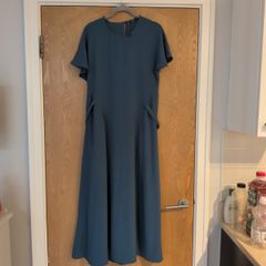 Zara Petrol Blue Dress.  S. L. 14. New - No Tag.