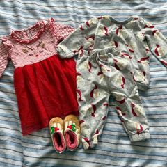 Baby 9-12 months Christmas outfits