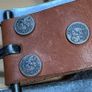 Vintage Devils Skin By Guido Angeloni Studded Leather Belt Italian Handmade Image 2
