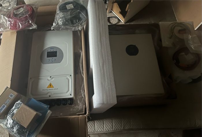 Complete Deye Solar Power Kit - 8kW Inverter + 5.12kWh Battery + Cables (10-Yr Warranty)