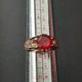 New gold ring vintage with red stone Image 2