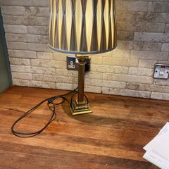 brass table lamp