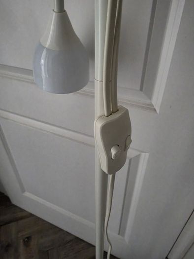 IKEA NOT Floor Uplighter with Reading Lamp