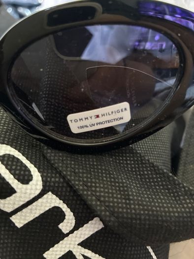 Tommy Hilfiger Womens Square Monogram Sunglasses