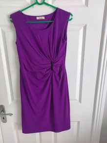 Purple knee length dress