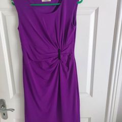 Purple knee length dress