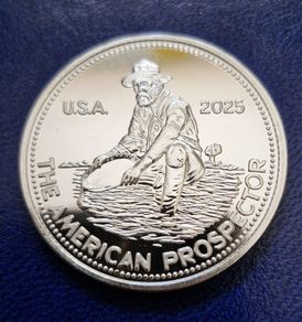 United States  Silver Proof Like 1 Oz - Engelhard The American Prospector .999
